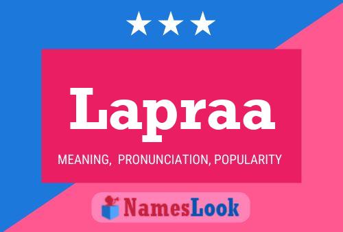 Lapraa Name Poster