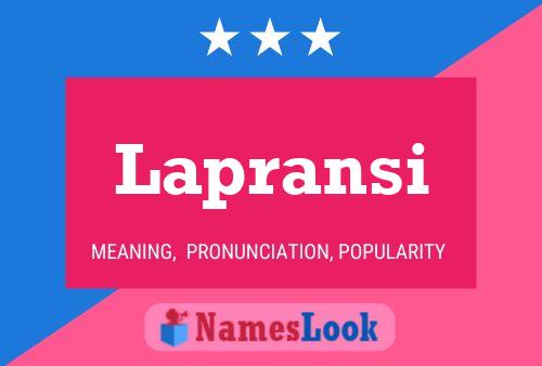 Lapransi Name Poster