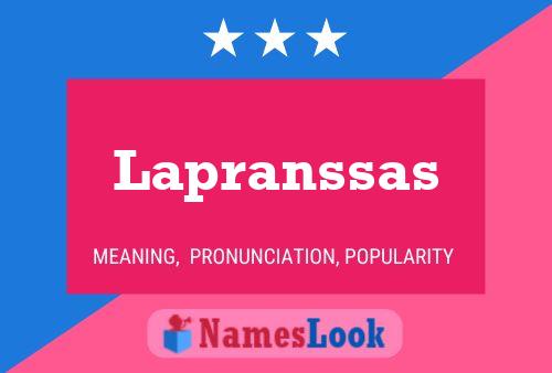 Lapranssas Name Poster