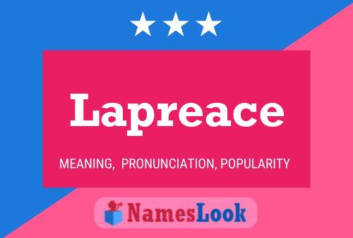 Lapreace Name Poster