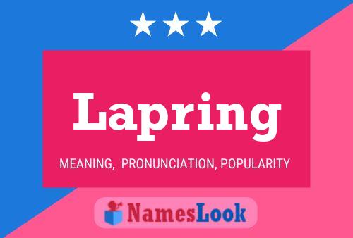 Lapring Name Poster