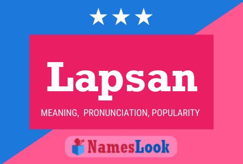 Lapsan Name Poster