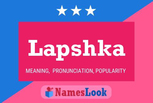 Lapshka Name Poster