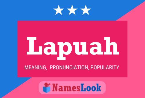 Lapuah Name Poster