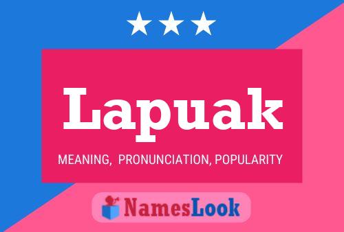 Lapuak Name Poster