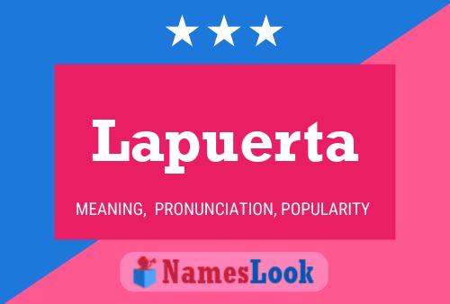 Lapuerta Name Poster