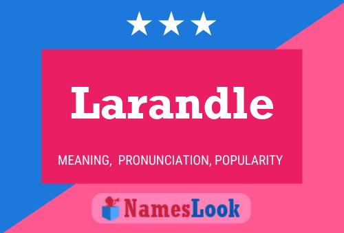 Larandle Name Poster