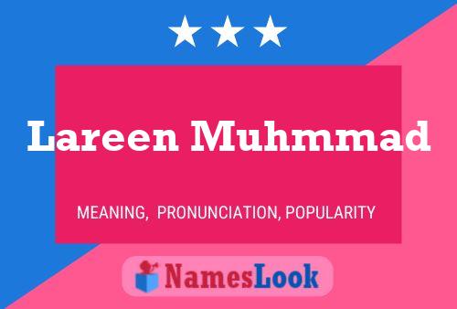 Lareen Muhmmad Name Poster