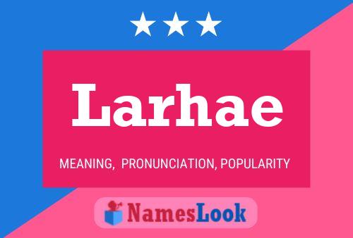 Larhae Name Poster