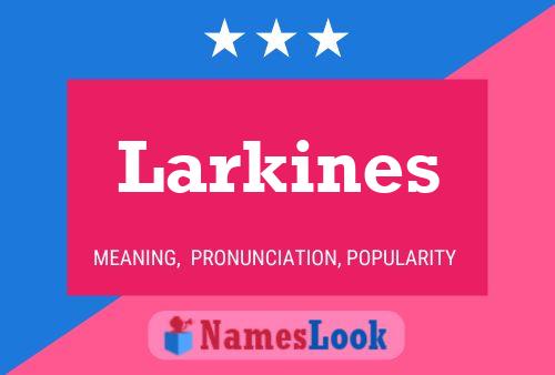 Larkines Name Poster