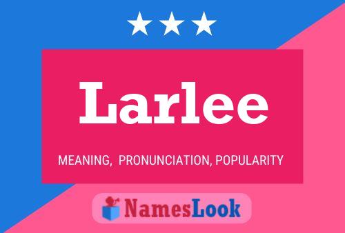 Larlee Name Poster