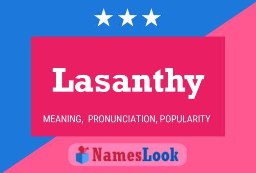 Lasanthy Name Poster