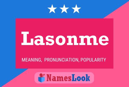 Lasonme Name Poster