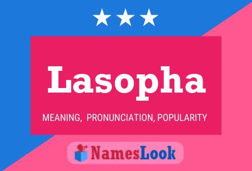 Lasopha Name Poster