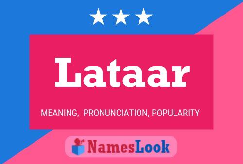 Lataar Name Poster