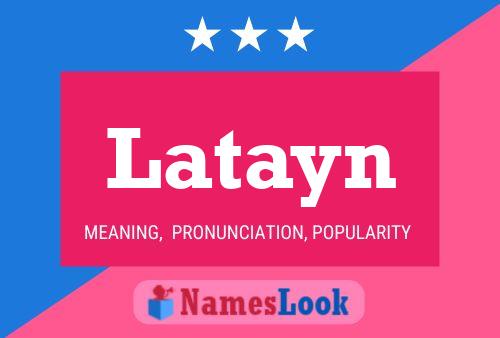 Latayn Name Poster