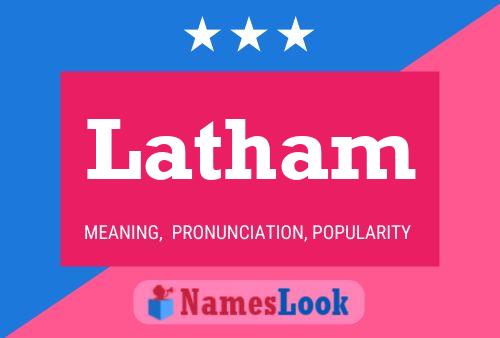 Latham Name Poster