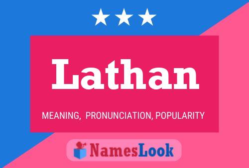 Lathan Name Poster