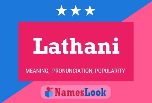 Lathani Name Poster