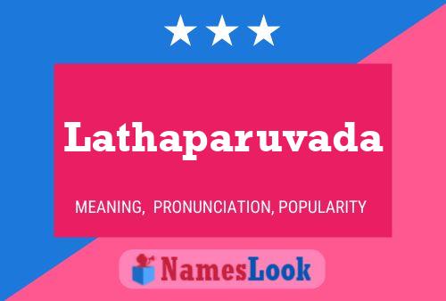 Lathaparuvada Name Poster