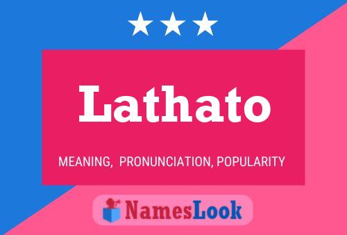 Lathato Name Poster