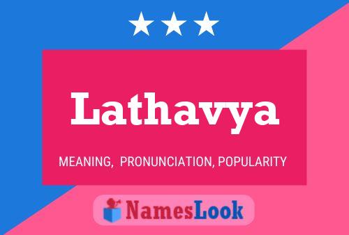 Lathavya Name Poster