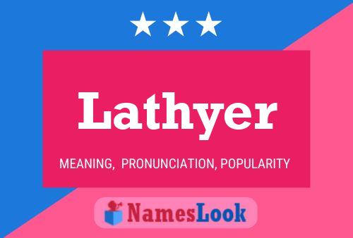 Lathyer Name Poster