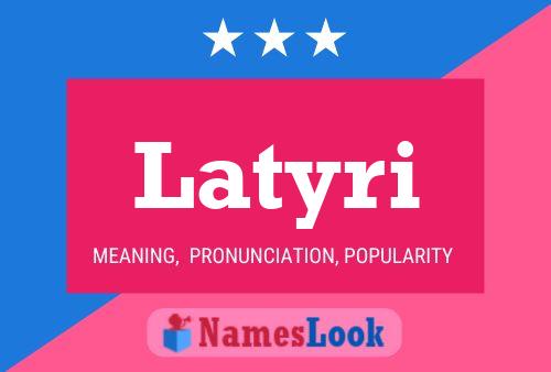 Latyri Name Poster