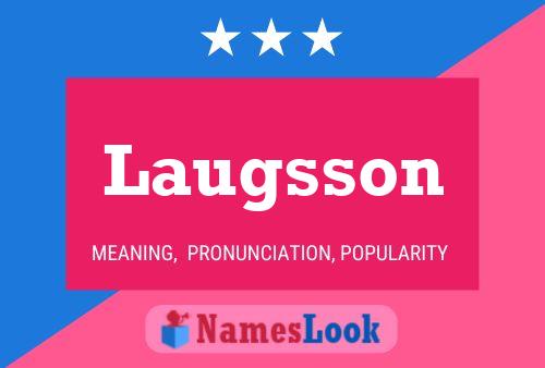 Laugsson Name Poster