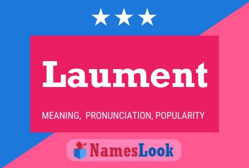 Laument Name Poster