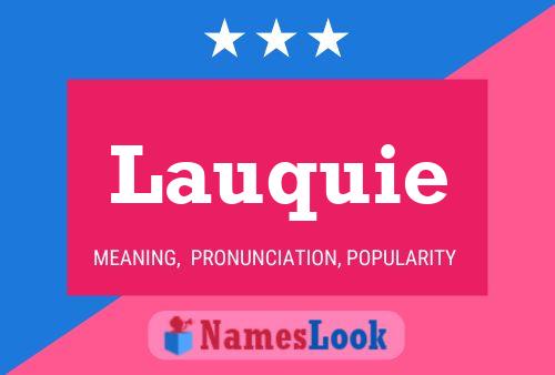 Lauquie Name Poster