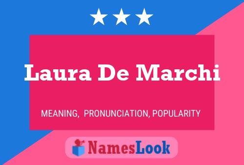 Laura De Marchi Name Poster