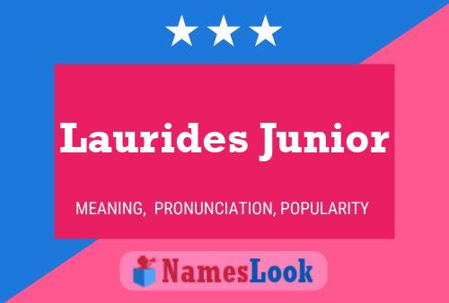 Laurides Junior Name Poster