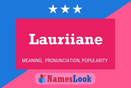 Lauriiane Name Poster