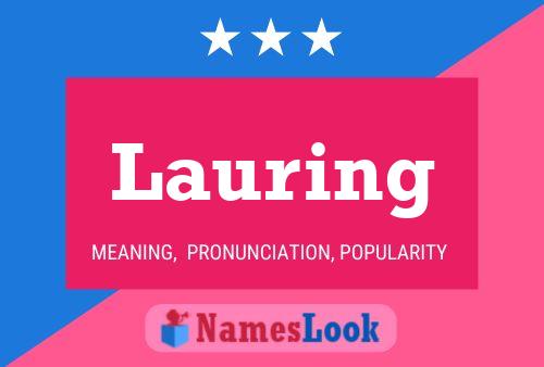 Lauring Name Poster