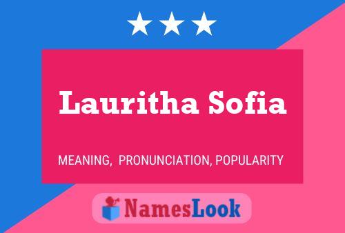 Lauritha Sofia Name Poster