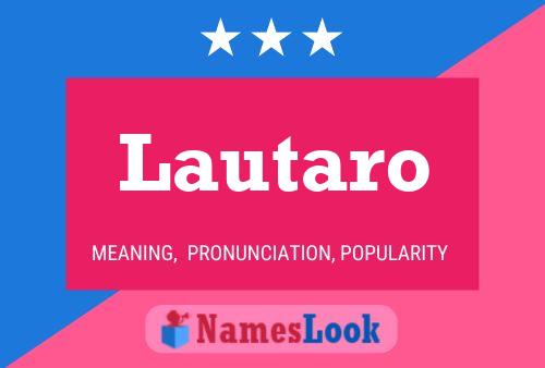 Lautaro Name Poster