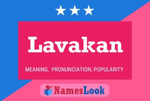 Lavakan Name Poster