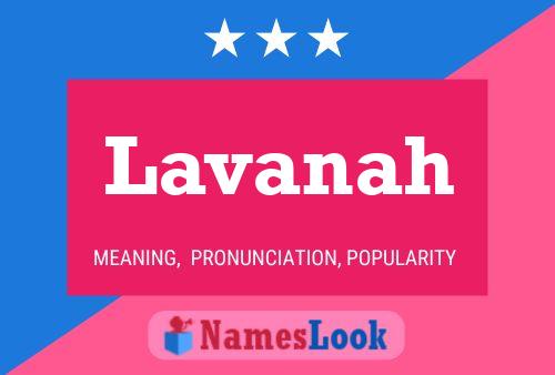 Lavanah Name Poster