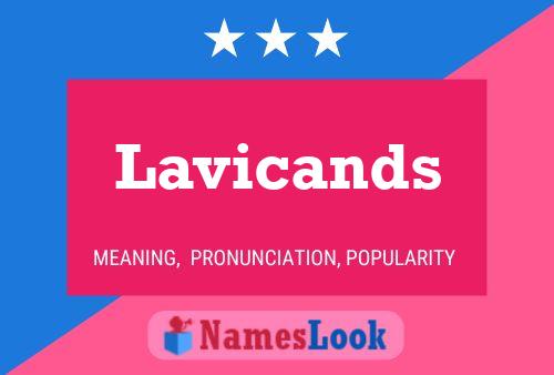 Lavicands Name Poster