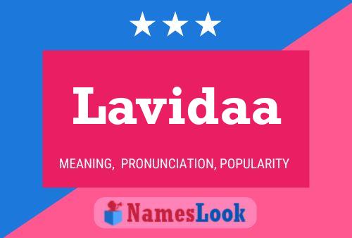 Lavidaa Name Poster