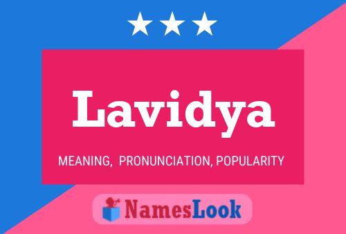 Lavidya Name Poster