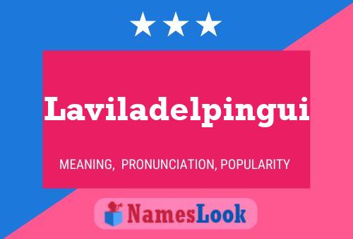 Laviladelpingui Name Poster