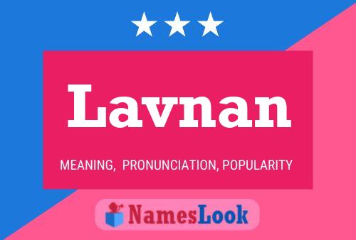 Lavnan Name Poster