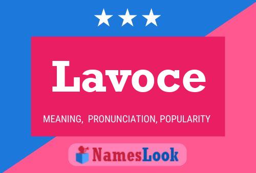 Lavoce Name Poster