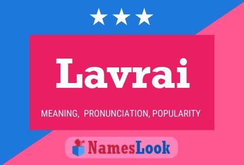 Lavrai Name Poster