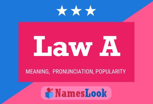 Law A Name Poster