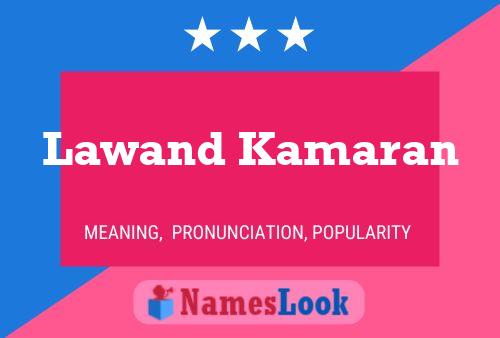 Lawand Kamaran Name Poster