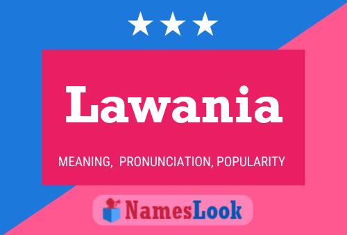 Lawania Name Poster