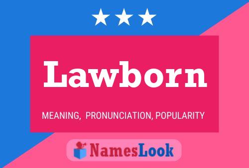 Lawborn Name Poster